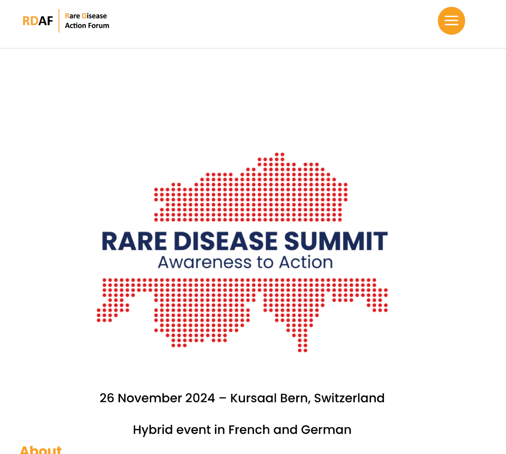 RDA Forum — Rare Disease Summit